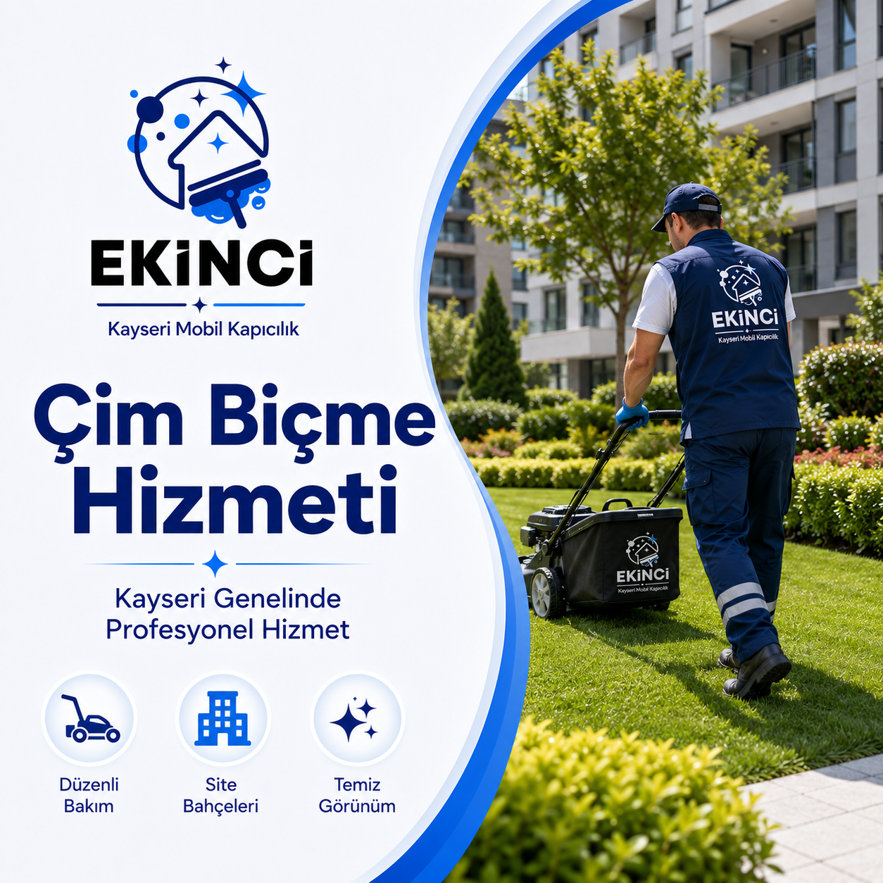 Çim Biçme Hizmeti Kayseri mobil kapıcılık hizmeti