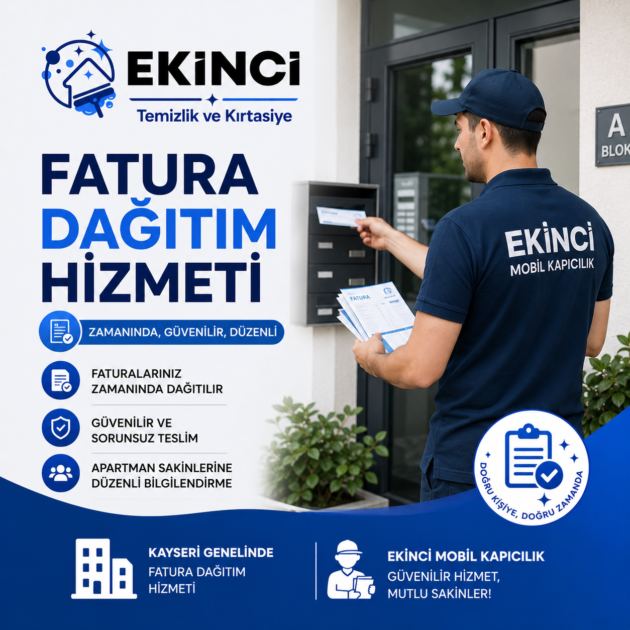 Fatura Dağıtımı Hizmeti Kayseri mobil kapıcılık hizmeti